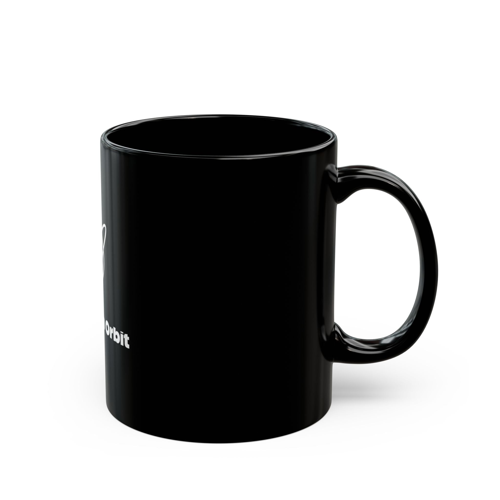 Anchor In Orbit Black Coffee Mug — Space Logo 11oz/15oz