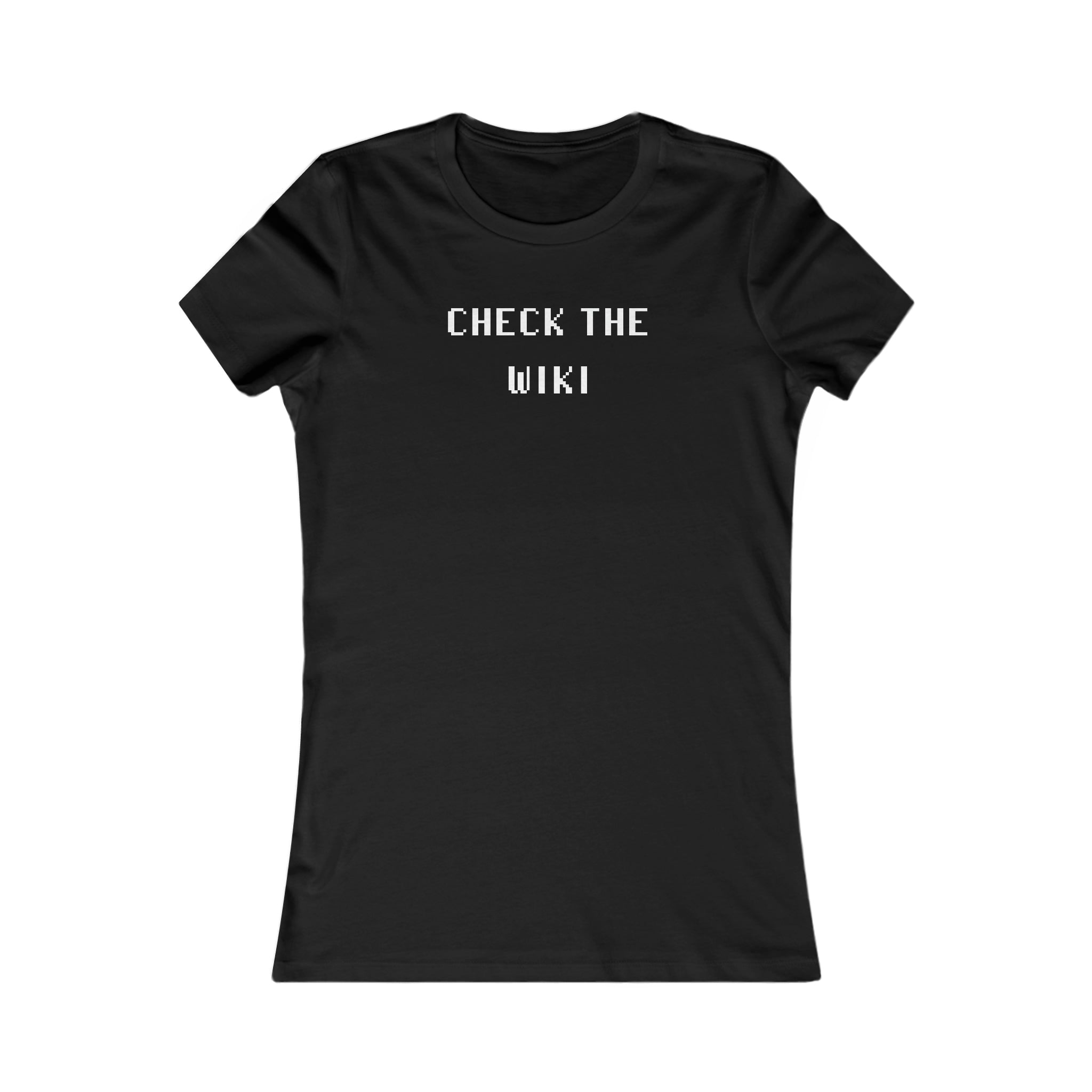 Check The Wiki Women's Favorite Tee Black