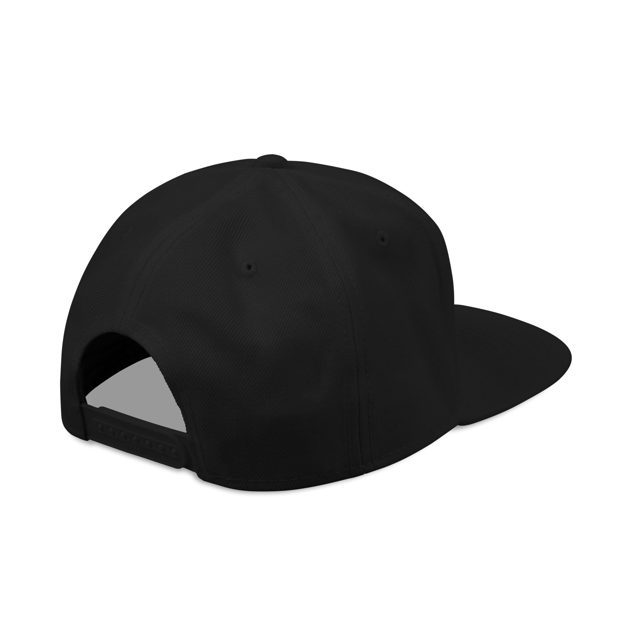 Orbit Embroidered Snapback Hat — Minimal Planet Logo & '8-bit' Side Text
