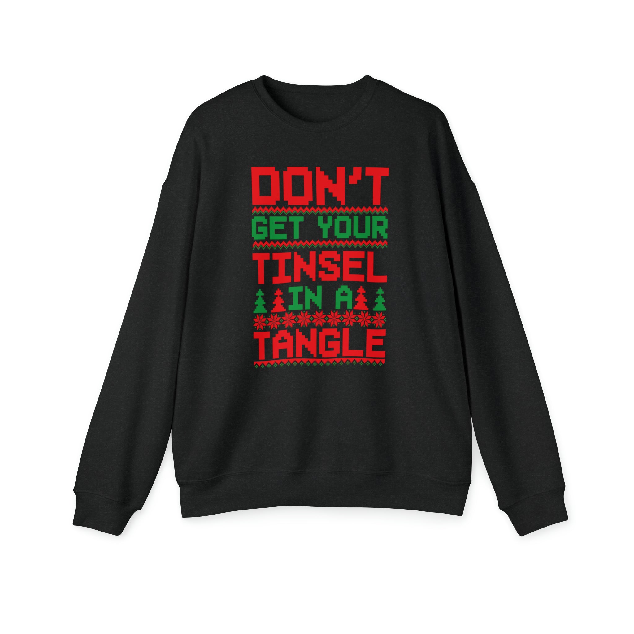 Don't Get Your Tinsel In A Tangle Bellas Canvas Unisex Drop Shoulder Sweatshirt