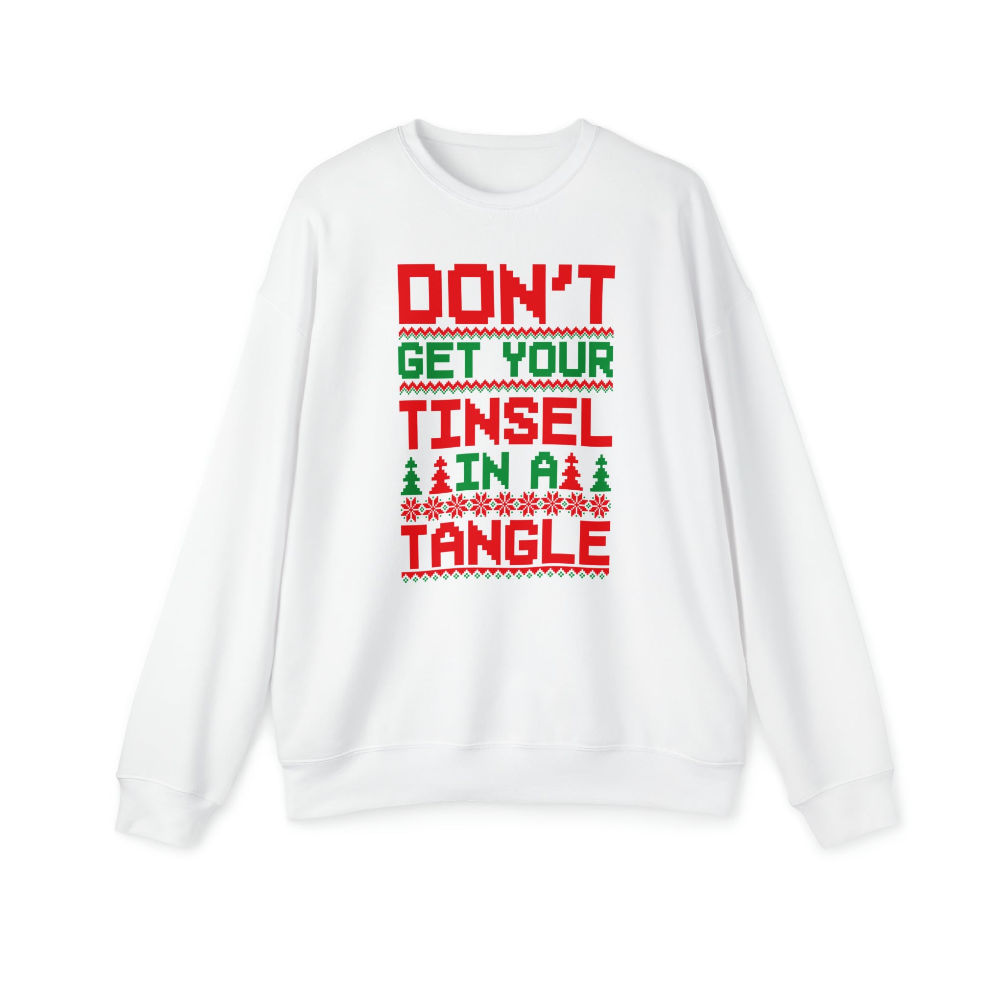 Don't Get your Tinsel In A Tangle Bella Canvas Unisex Drop Shoulder Sweatshirt