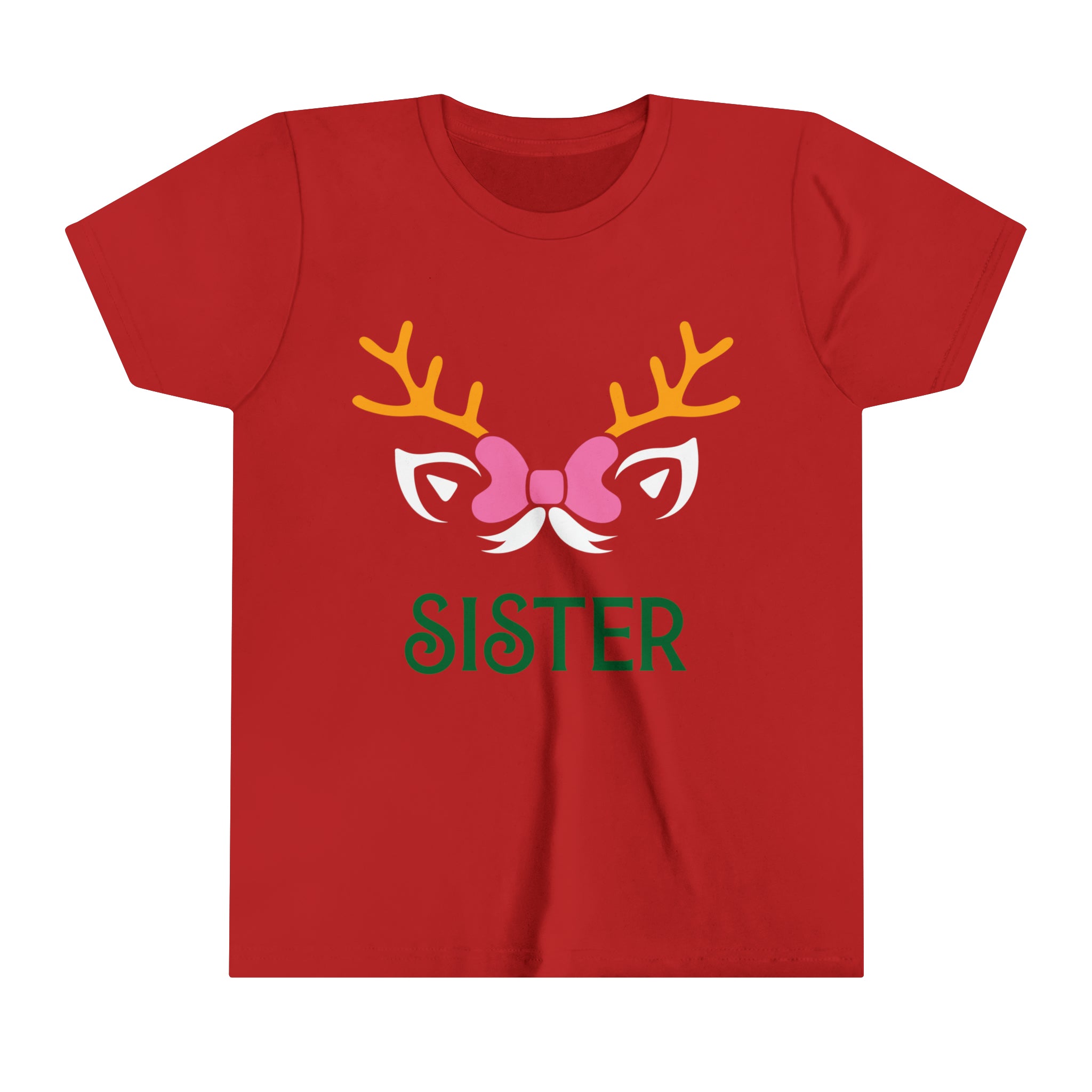 Sister Christmas Youth Short Sleeve Tee