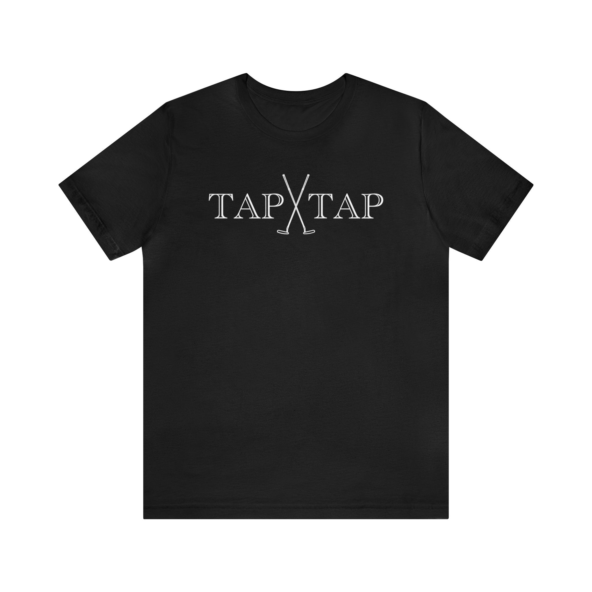 Tap Tap Putt Golf Shirt Unisex Jersey Short Sleeve Tee Black