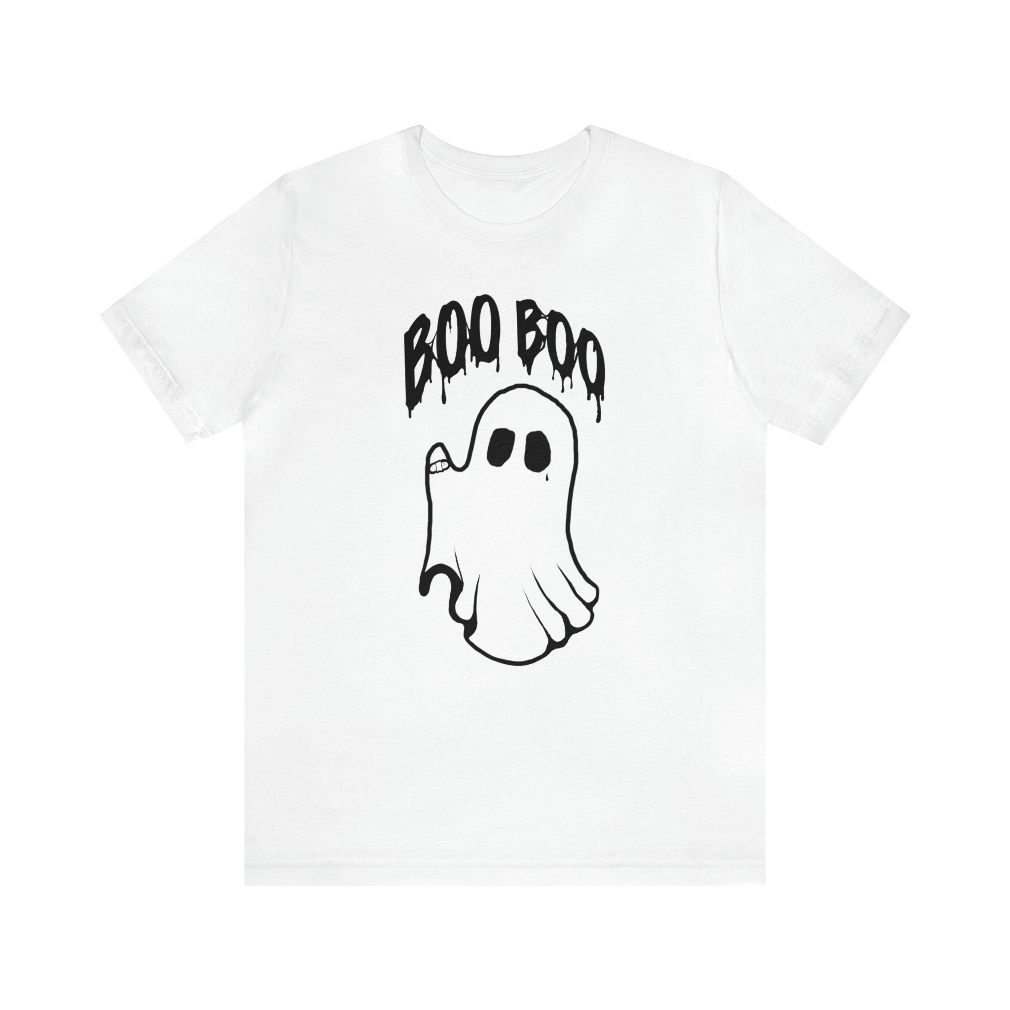 Boo Boo Halloween Ghost Unisex Jersey Short Sleeve Tee White