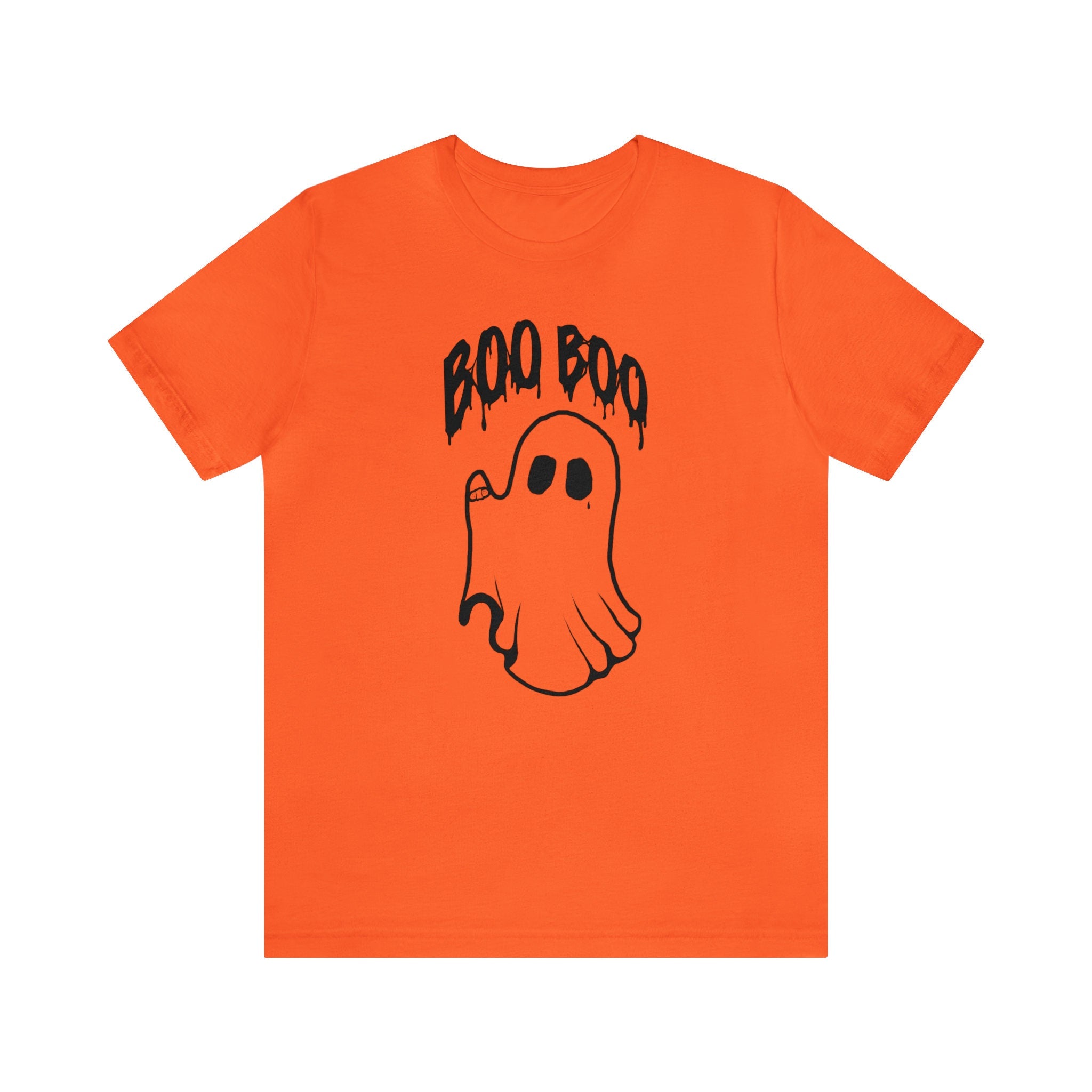 Boo Boo Halloween Ghost Unisex Jersey Short Sleeve Tee Orange